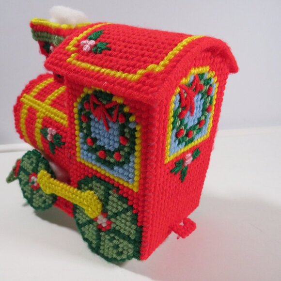 Vintage Plastic Canvas TRAIN set 1980s - Picture 7 of 15